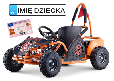 Gokart Fast Dragon Buggy dla dziecka pomarańczowy